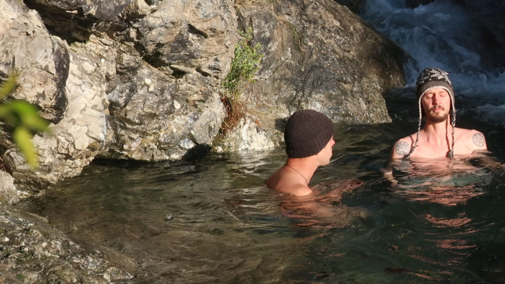 séance de yoga en eau froide...